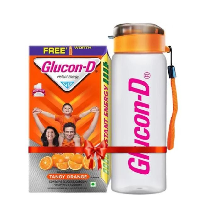 Glucon-D Tangy Orange 1kg +Sipper Bottle 700ml Free